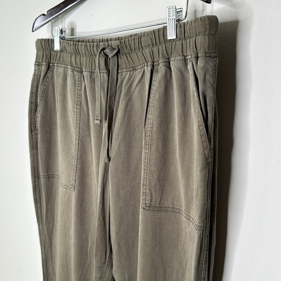 Roots Cotton Women's Jogger Pants in Olive Size XL - Picture 4 of 9
